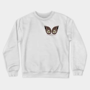 Northern Pygmy Owl Eyes Crewneck Sweatshirt